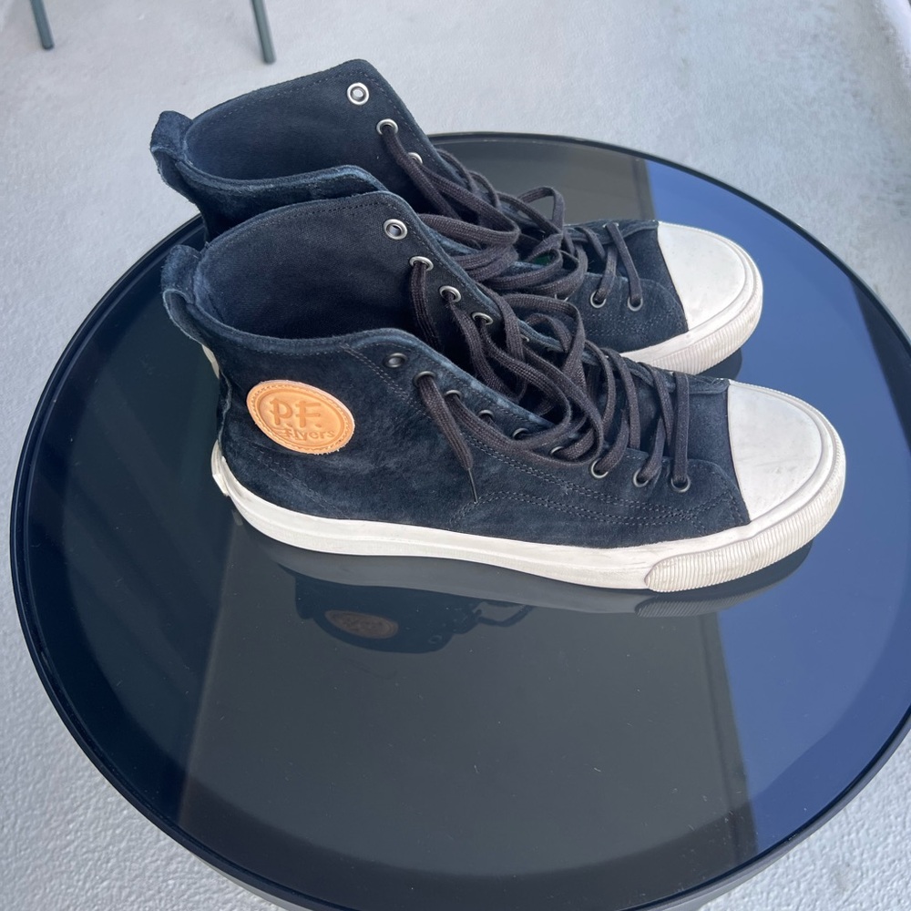 P.F. Flyers Men's Black High-Top Sneakers